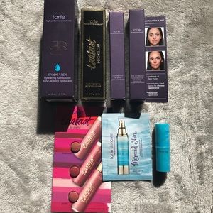 Tarte foundation, lipgloss, contour, highlight!